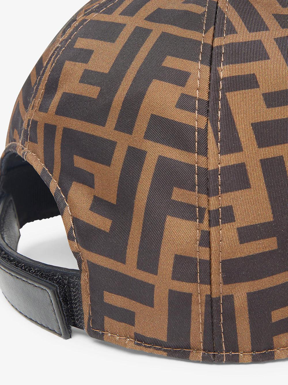 FENDI Kids Ff Nylon Hat With Fendi Roma