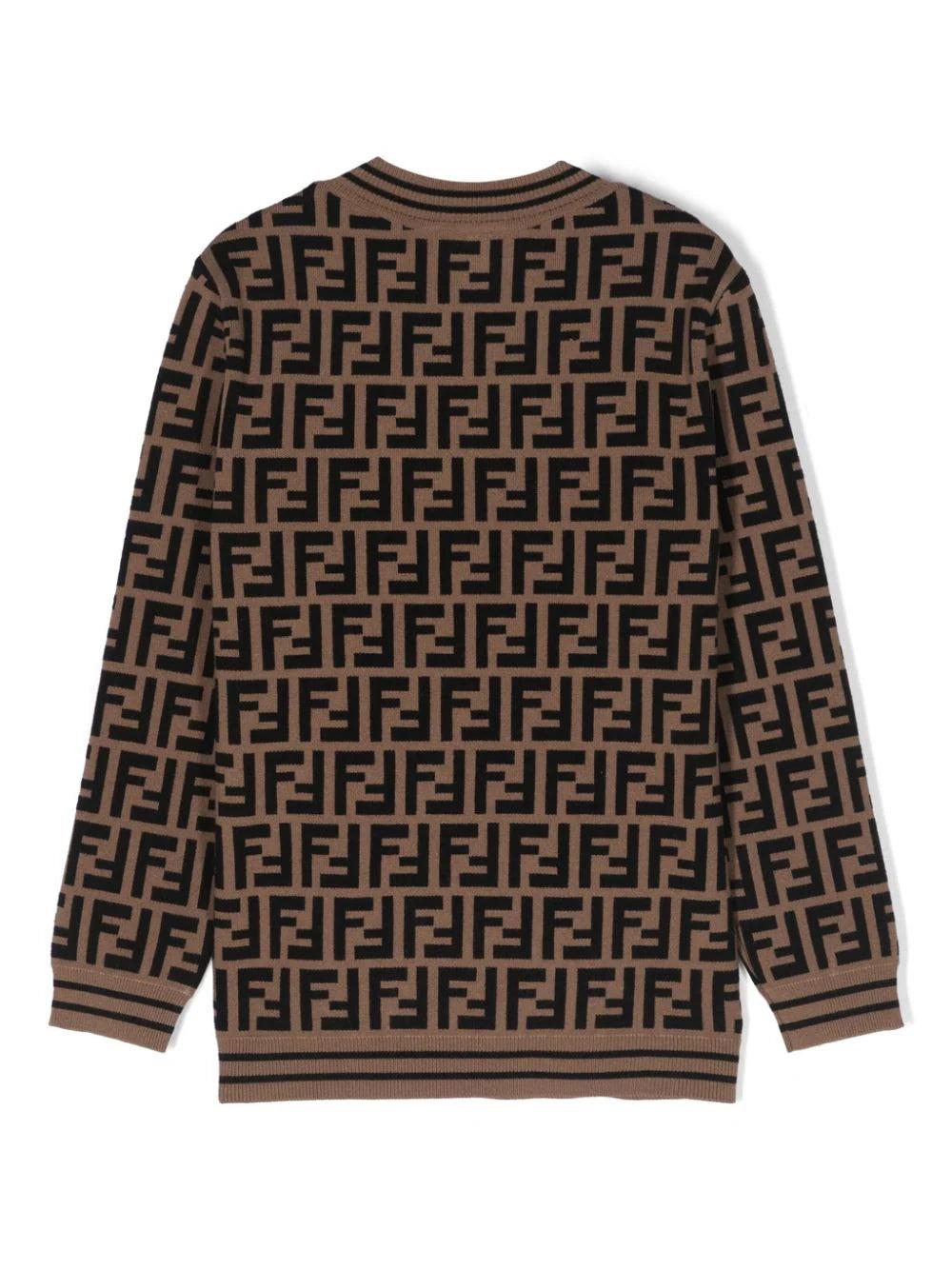 FENDI Kids Junior Tobacco Sweater
