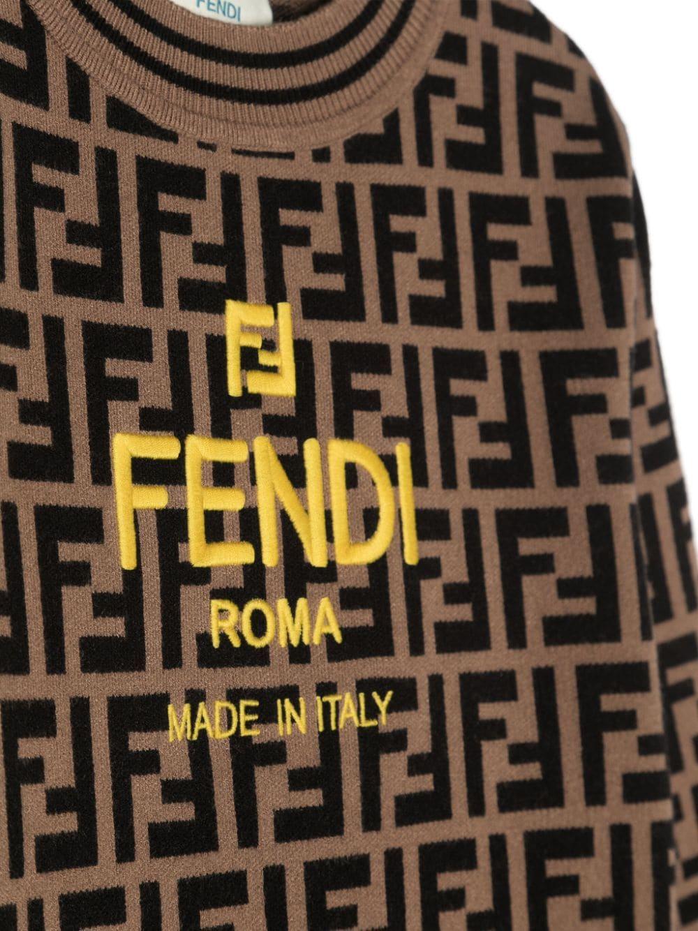 FENDI Kids Junior Tobacco Sweater