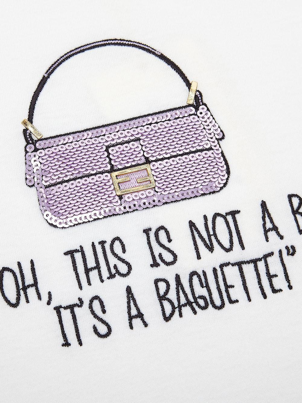 FENDI Kids T-shirt With Embroidery