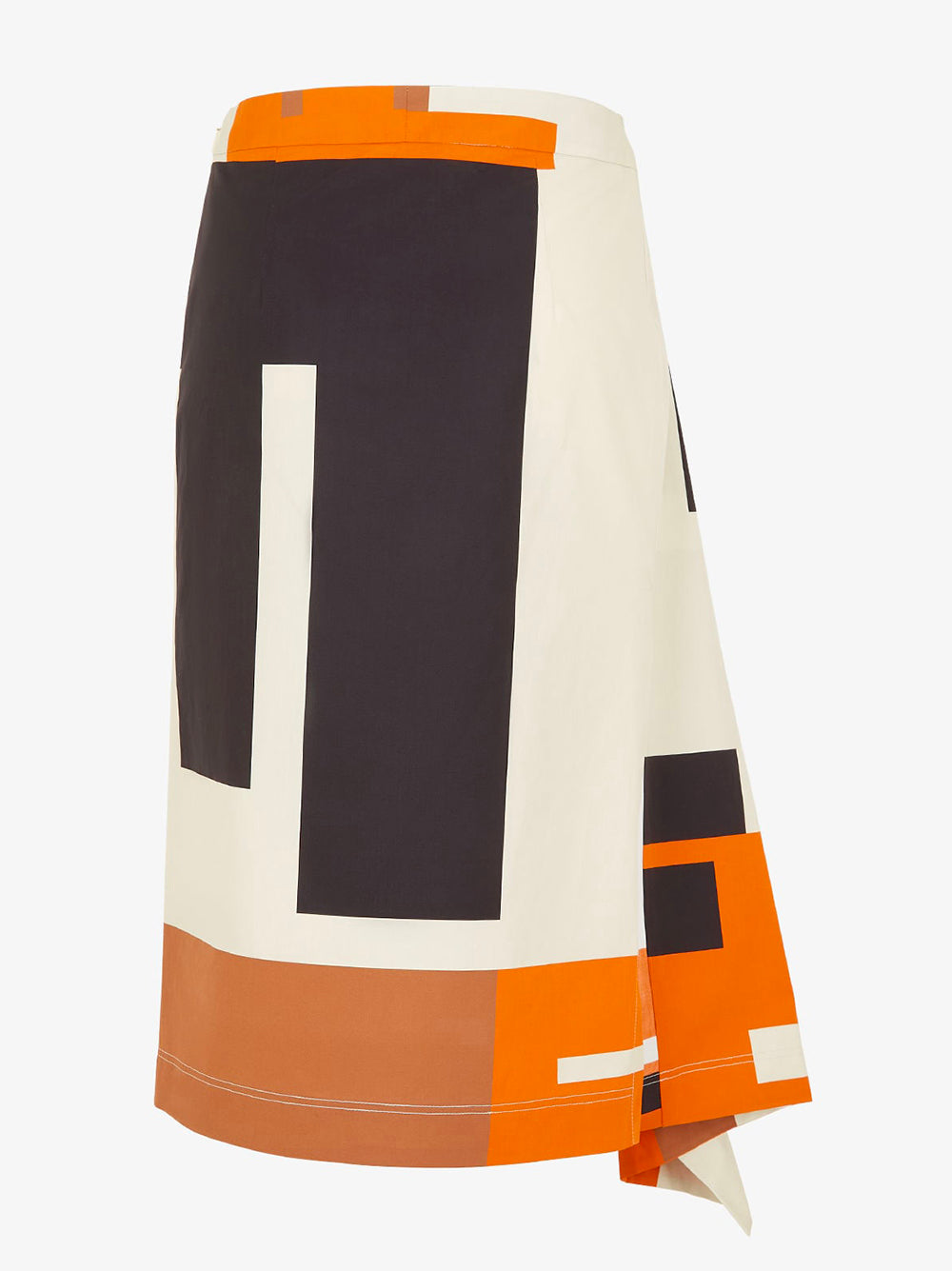 FENDI Multicolor Printed Poplin Skirt
