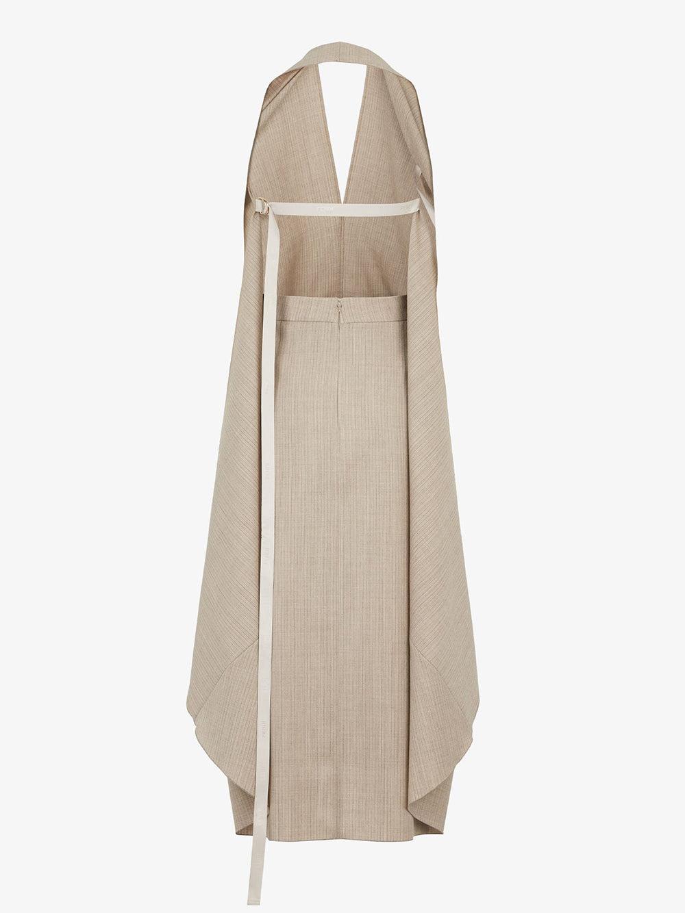 FENDI Pinstriped Flannel Dress