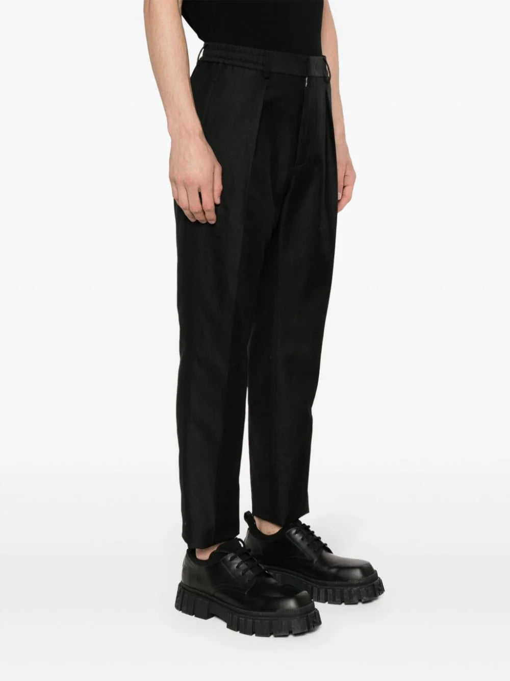 FENDI Trousers In Cotton And Hemp Blend