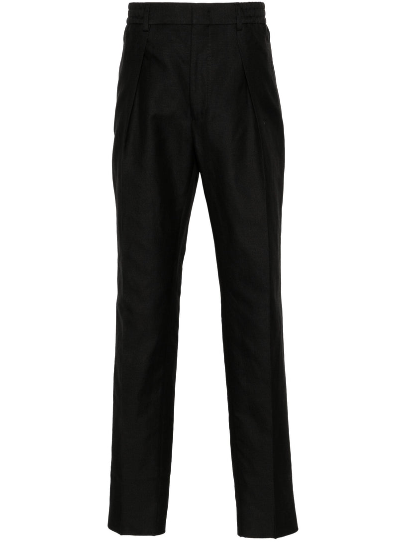 FENDI Trousers in cotton and hemp blend