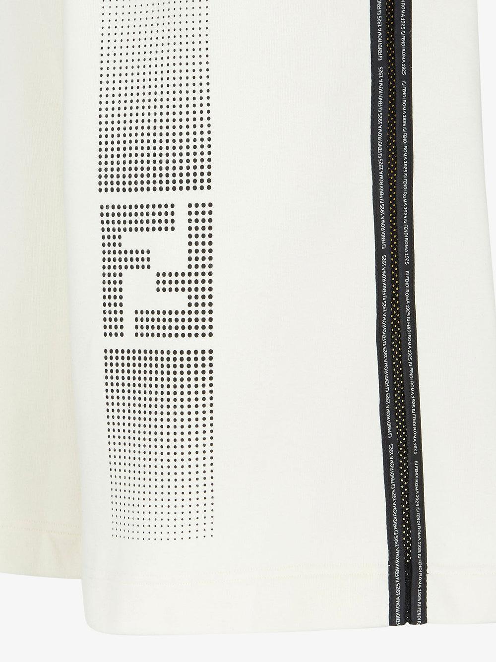 FENDI White Cotton Shorts