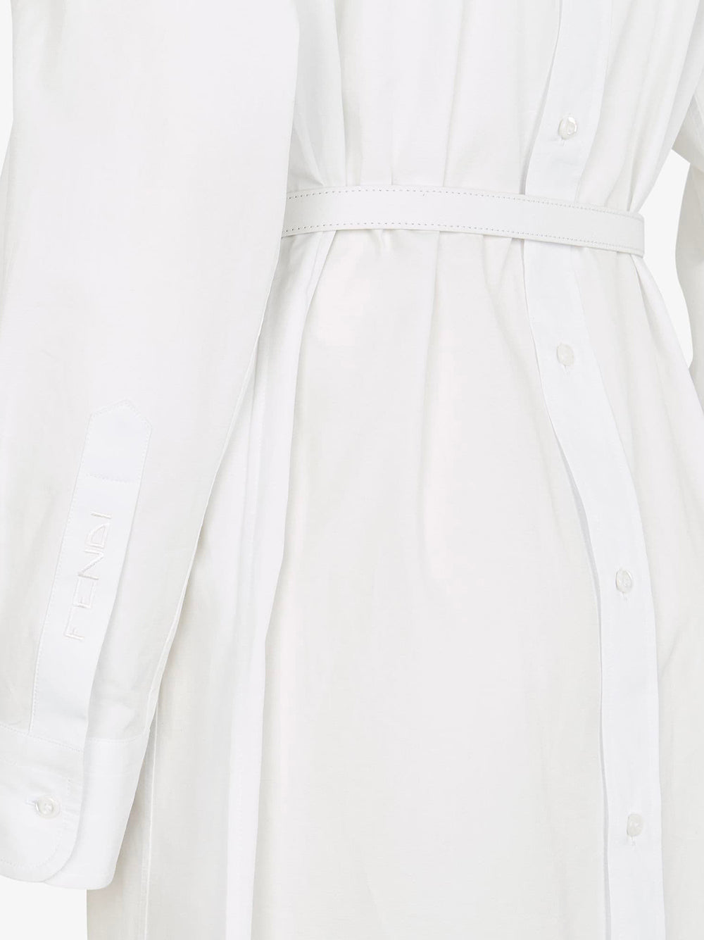 FENDI White Poplin Dress