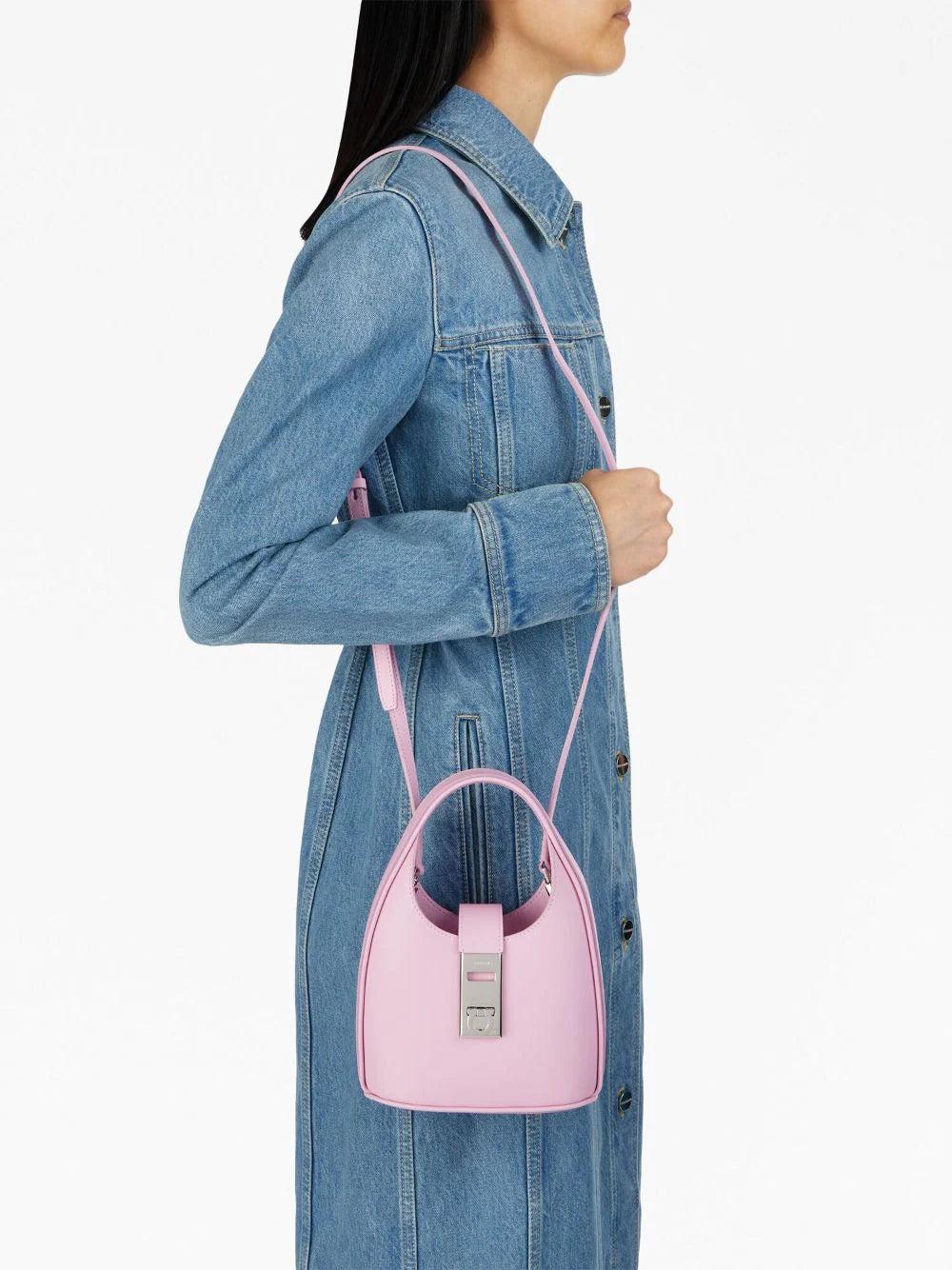 FERRAGAMO Mini Hobo Bag With Gancini Buckle