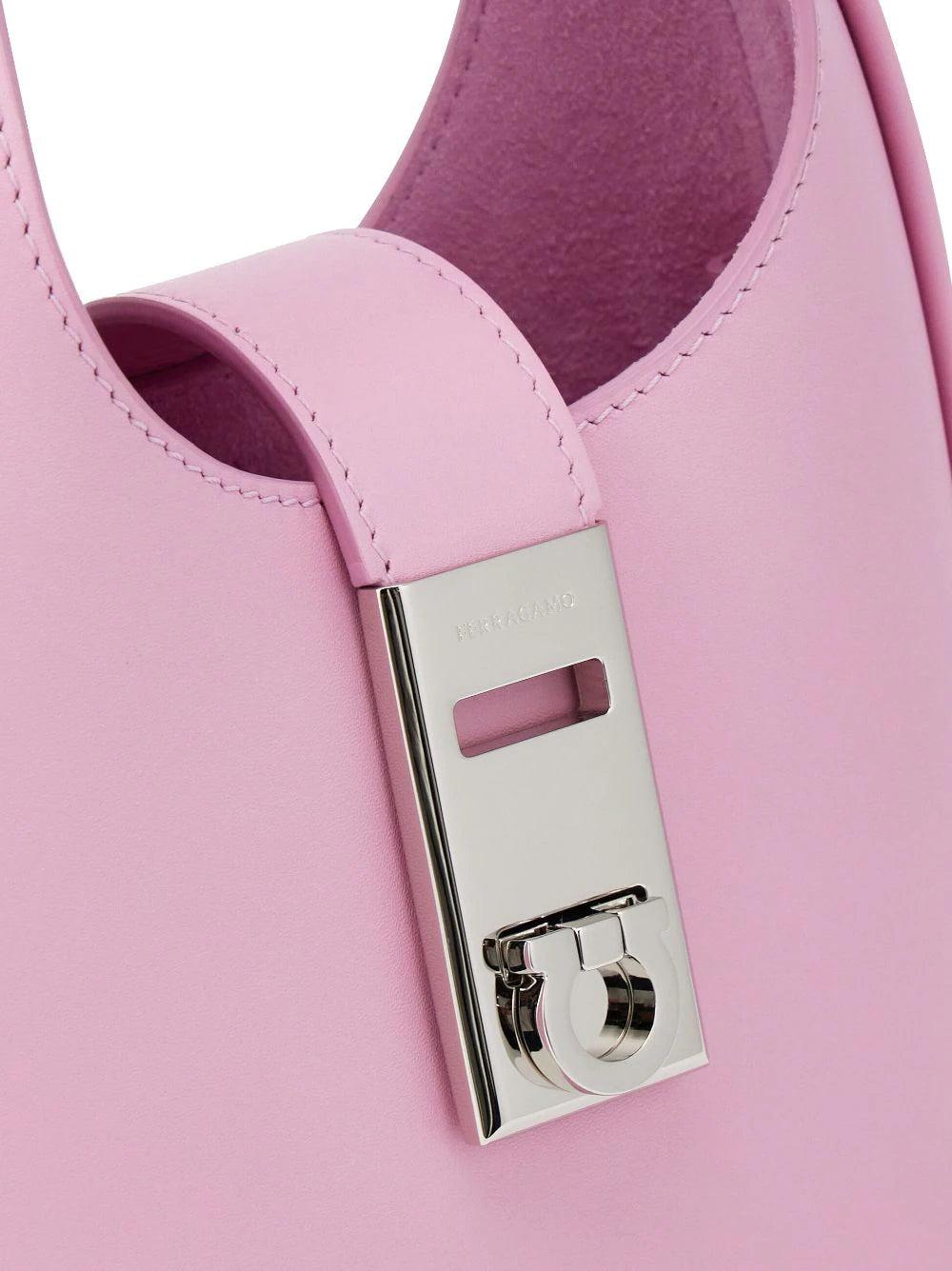 FERRAGAMO Mini Hobo Bag With Gancini Buckle