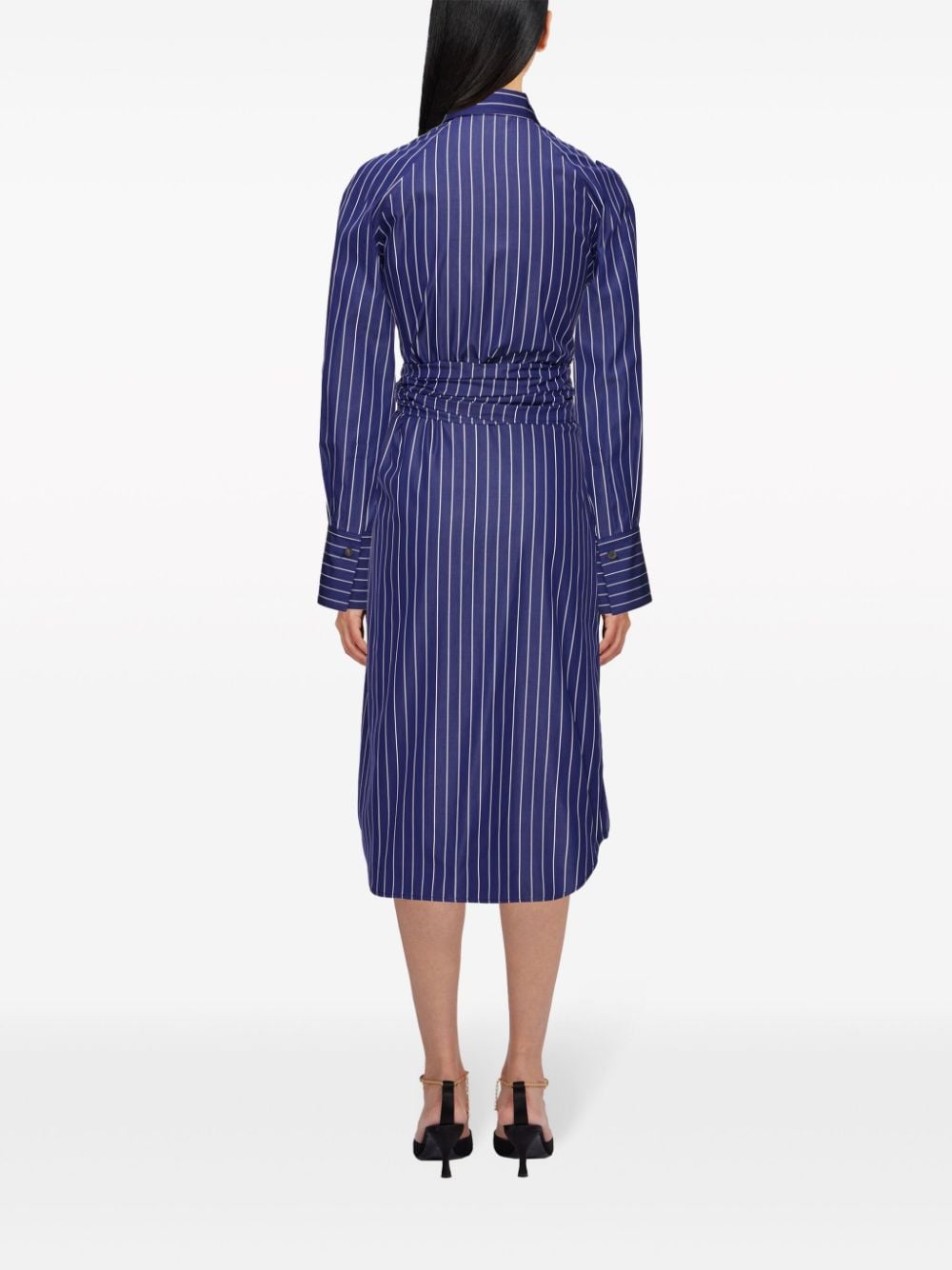 FERRAGAMO Pinstripe Shirt Dress