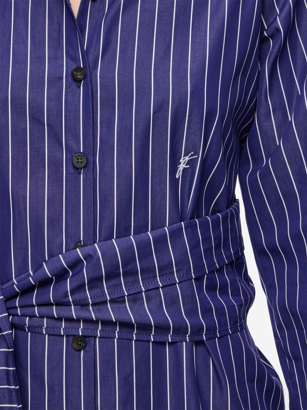 FERRAGAMO Pinstripe Shirt Dress