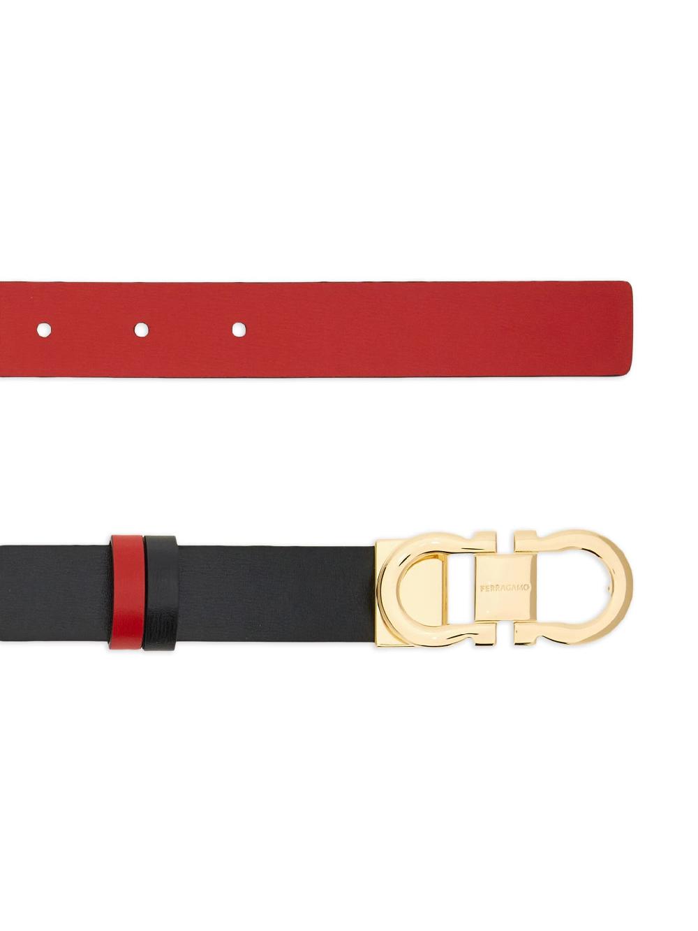 FERRAGAMO Reversible And Adjustable Gancini Belt
