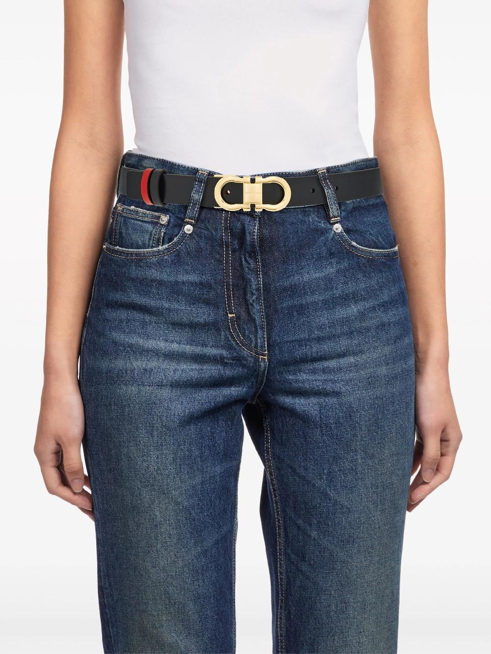 FERRAGAMO Reversible And Adjustable Gancini Belt