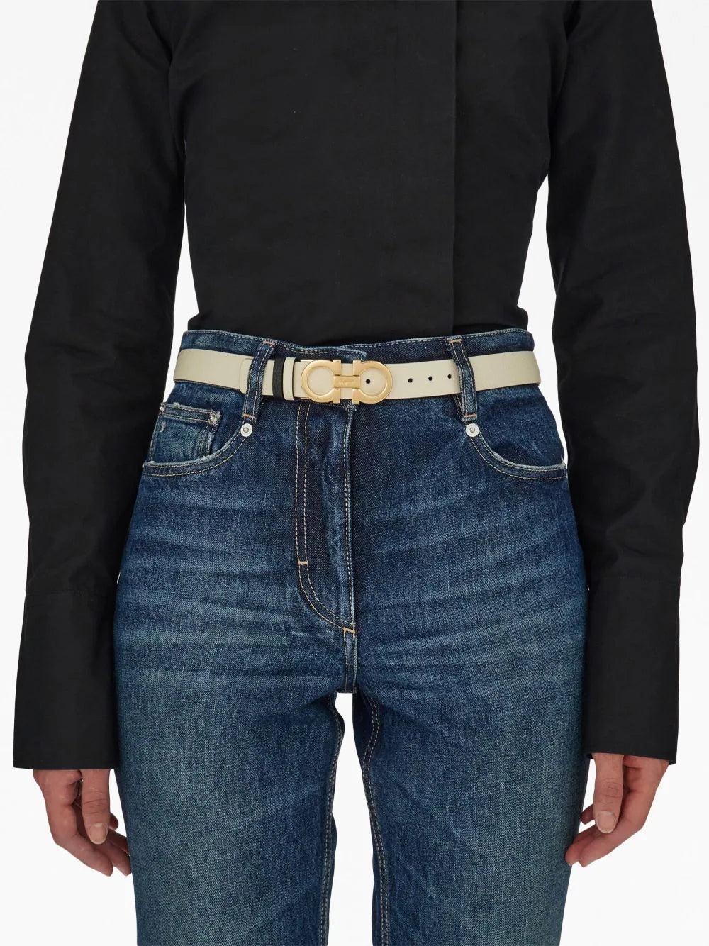 FERRAGAMO Reversible Gancini Belt