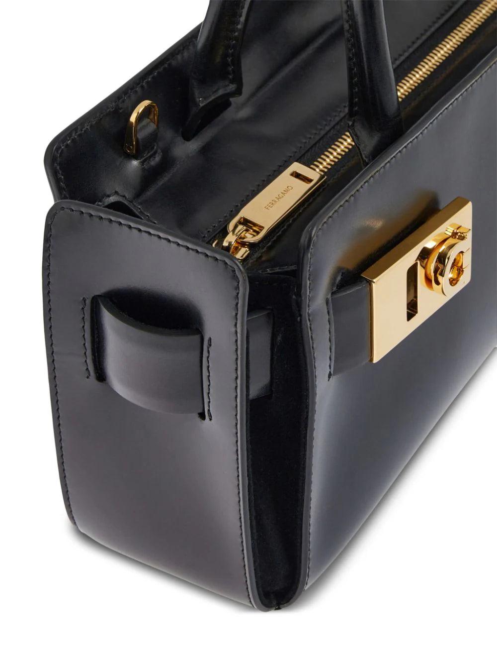 FERRAGAMO Tote Bag With Gancini Buckles (s)