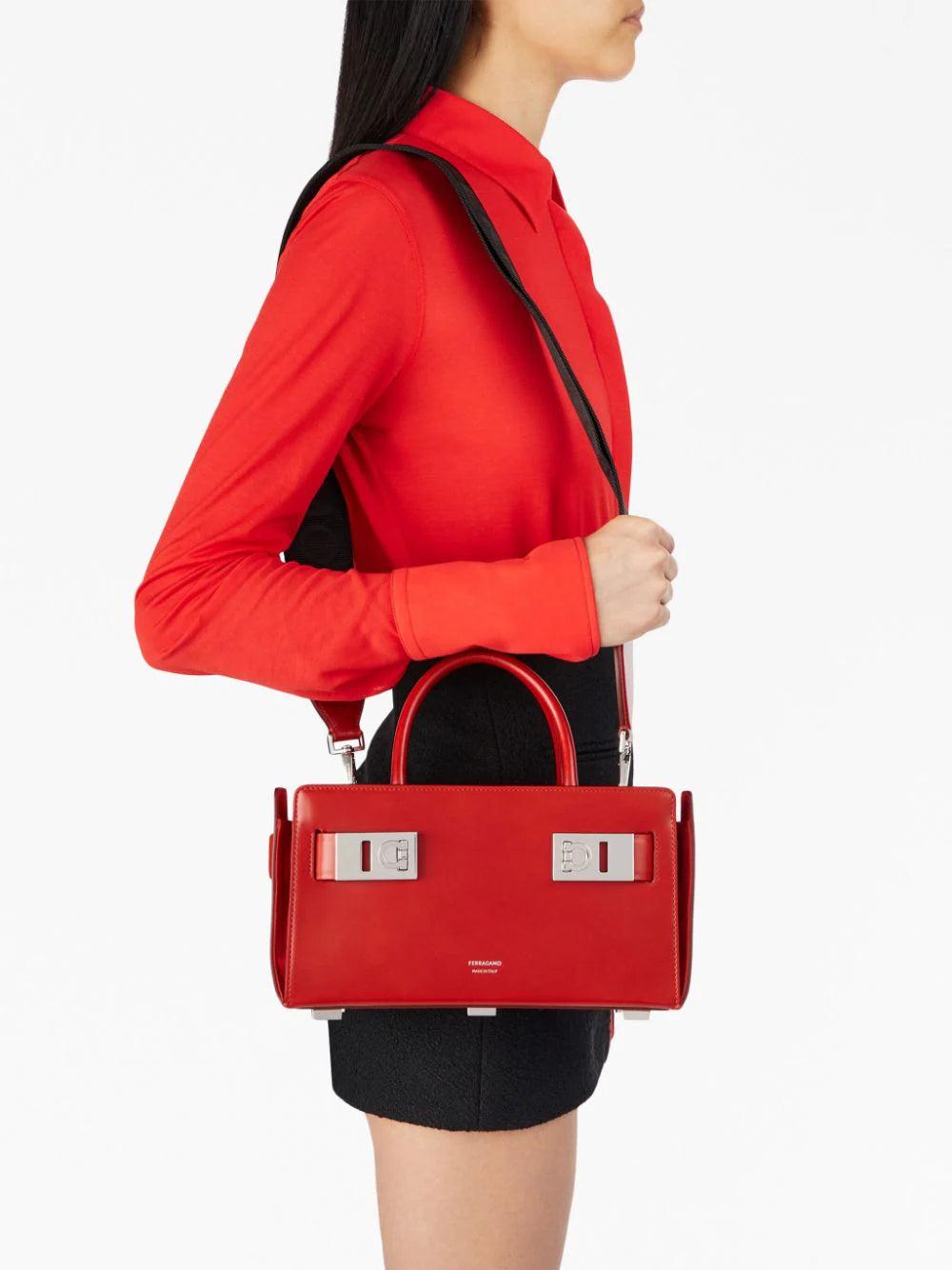 FERRAGAMO Tote Bag With Gancini Buckles (s)