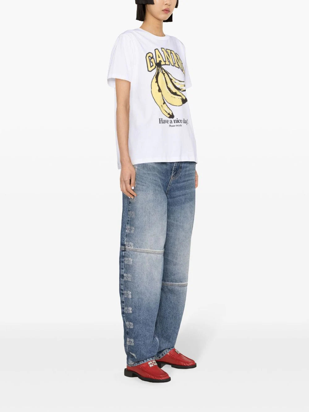 GANNI Banana T-shirt