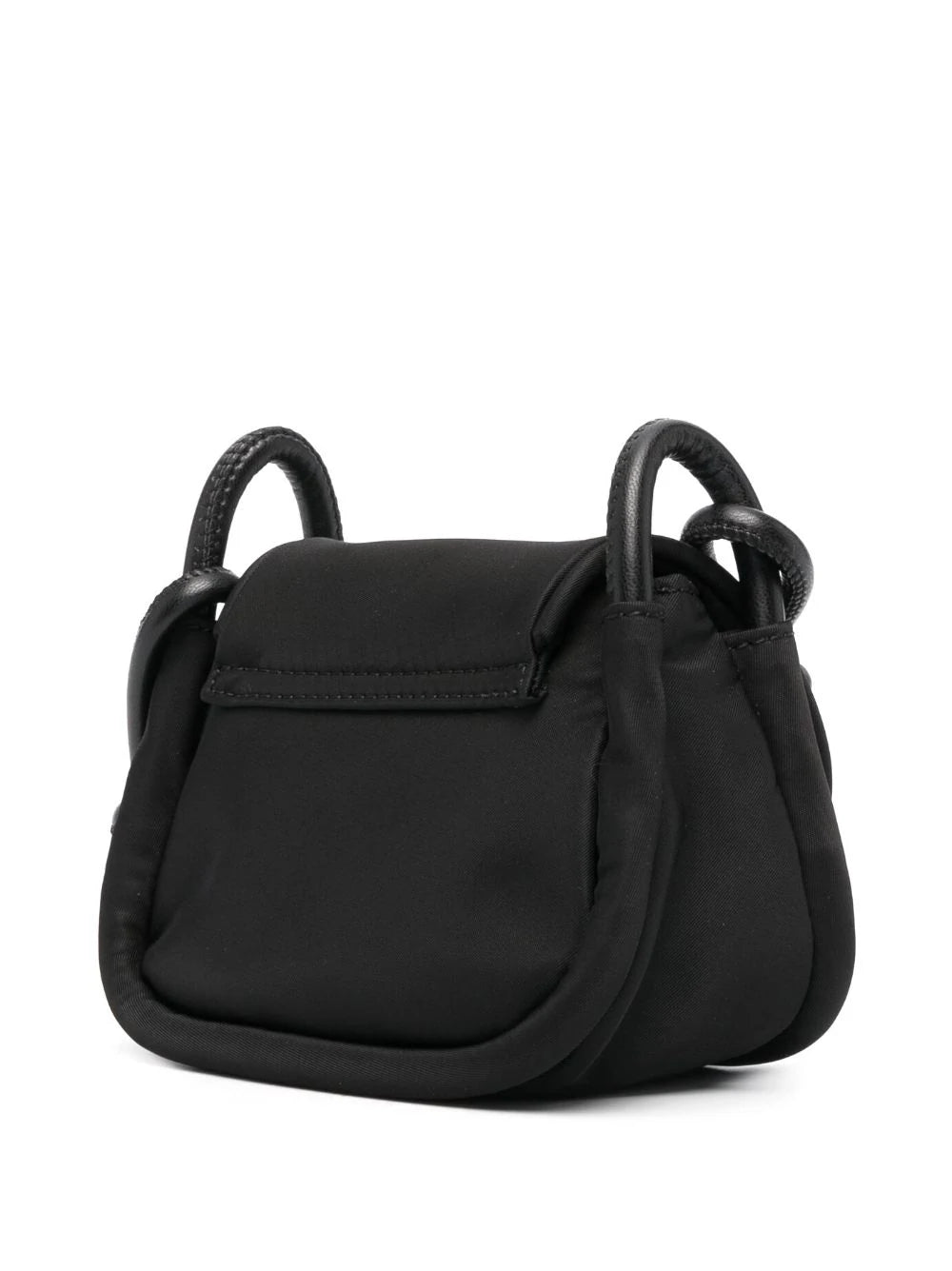 GANNI Black Knot Mini Flap Over Bag