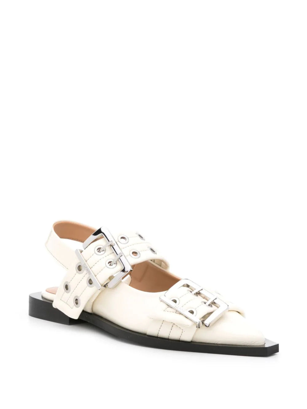 GANNI Buckle Ballerinas