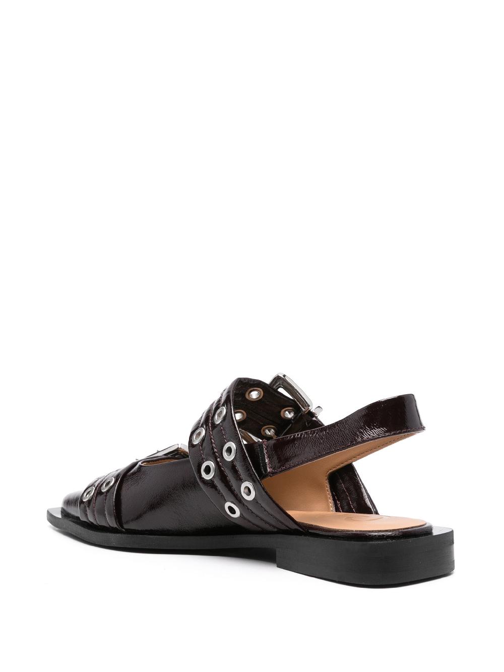 GANNI Buckle Ballerinas
