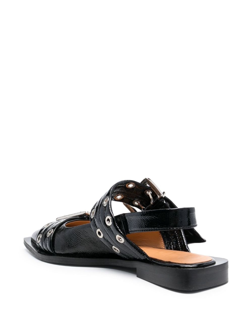 GANNI Buckle Ballerinas