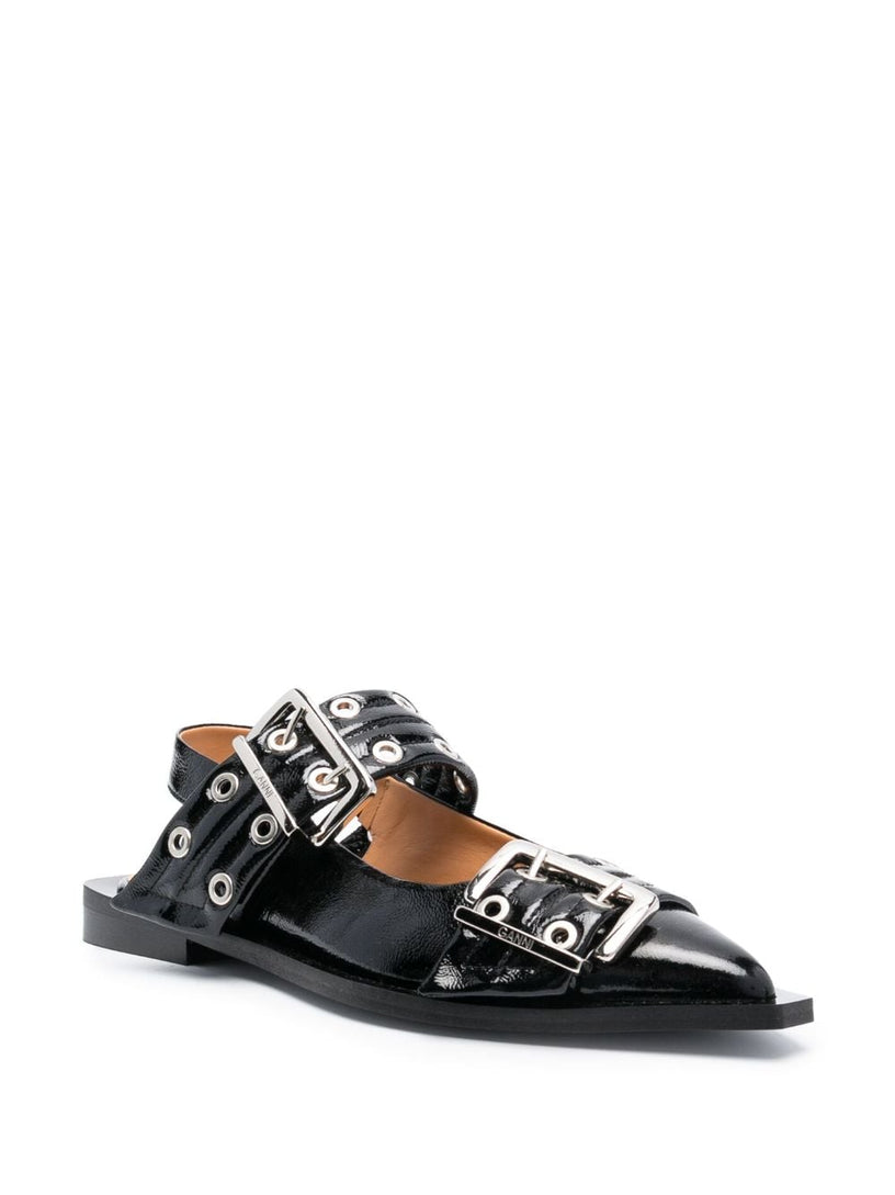 GANNI Buckle ballerinas