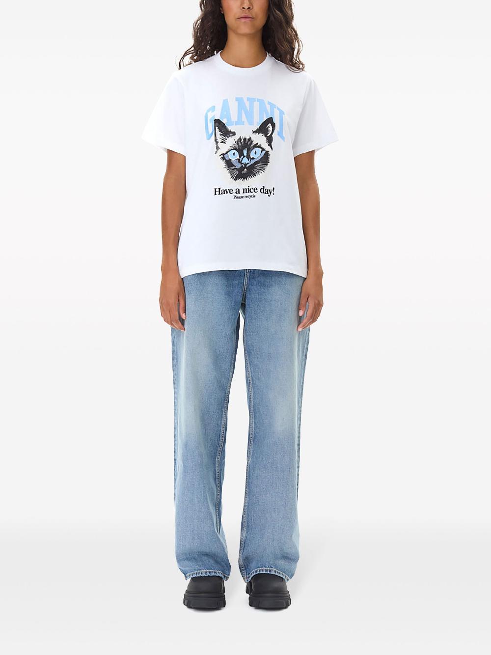 GANNI Cat Relaxed T-shirt