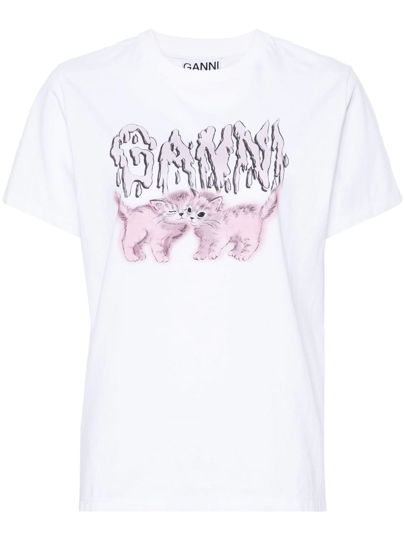 GANNI Cats t-shirt