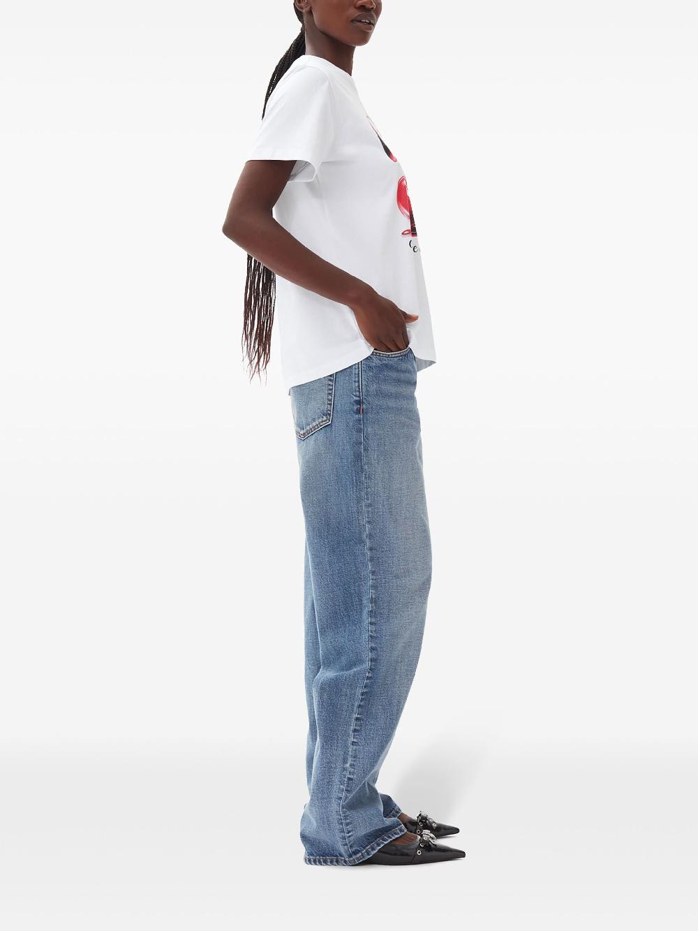 GANNI Cherry Relaxed T-shirt