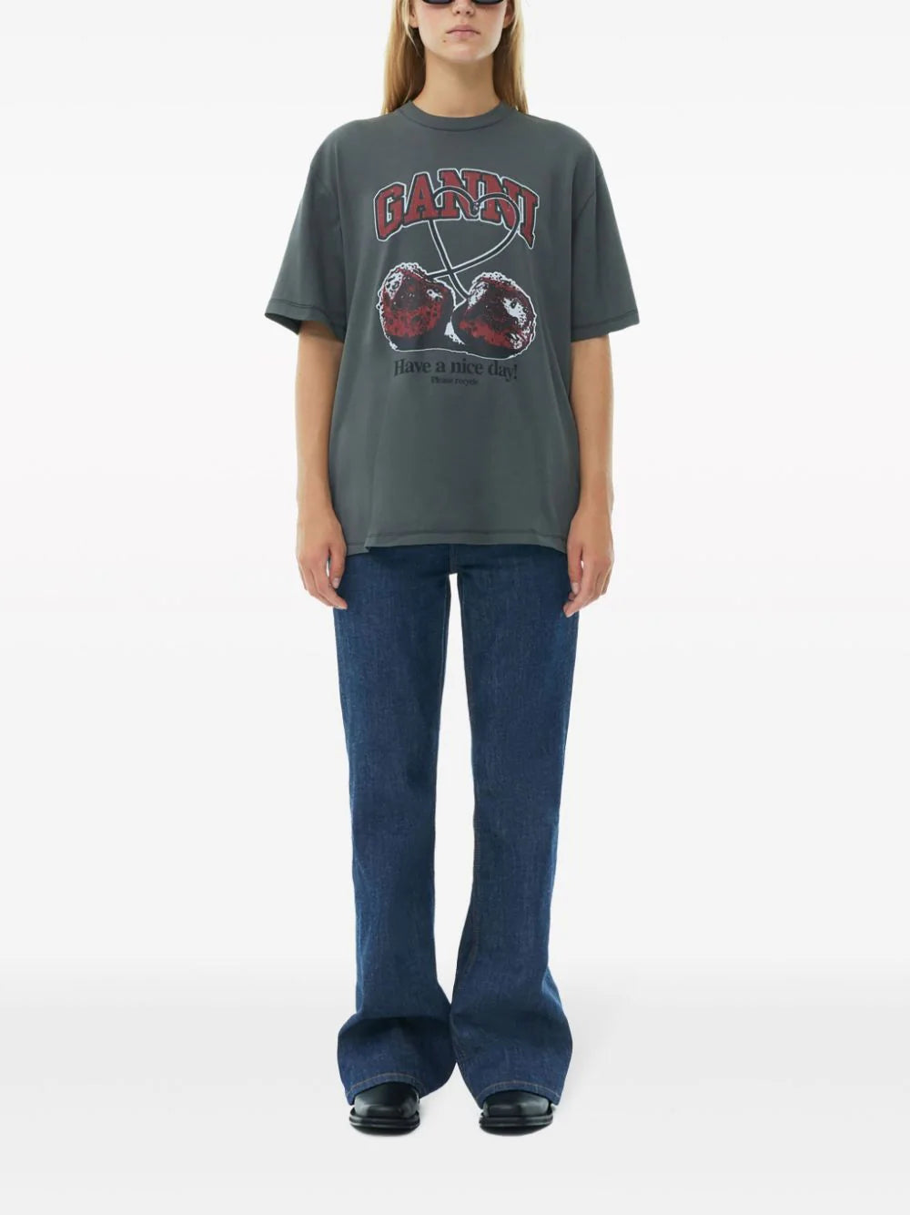 GANNI Cherry T-shirt