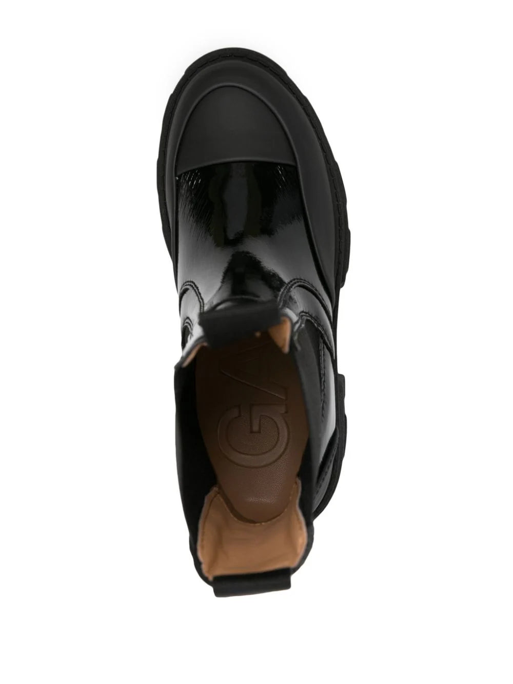 GANNI Cleated Heeled Mid Chealsea Boots