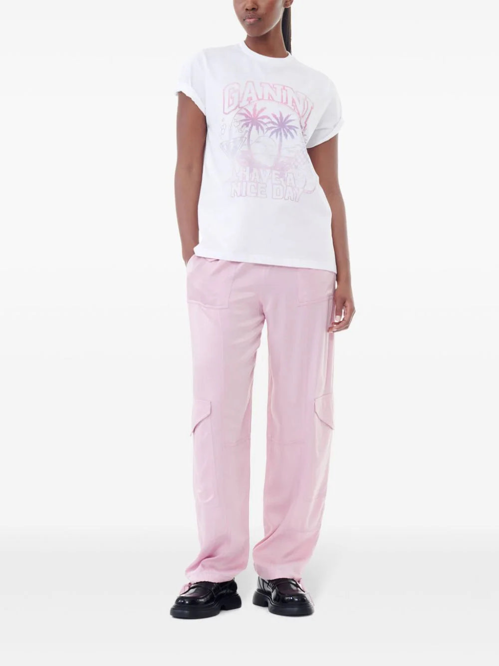 GANNI Cocktail Relaxed T-shirt