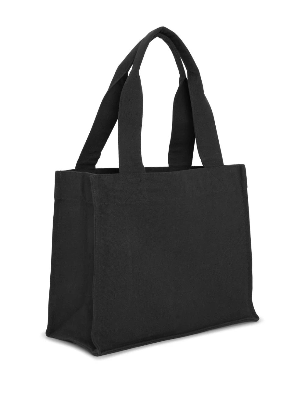 GANNI Dark Grey Large Canvas Tote Bag