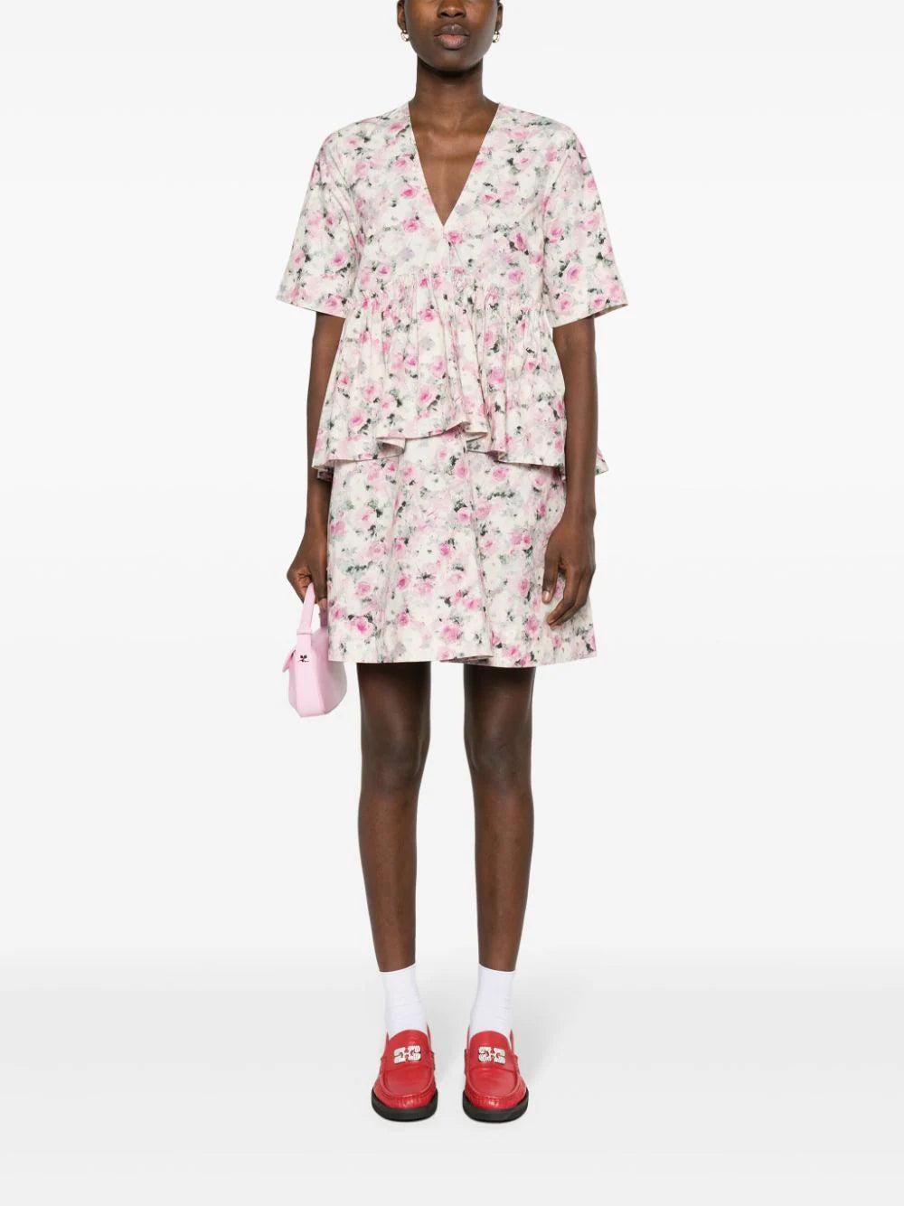 GANNI Floral-print Dress