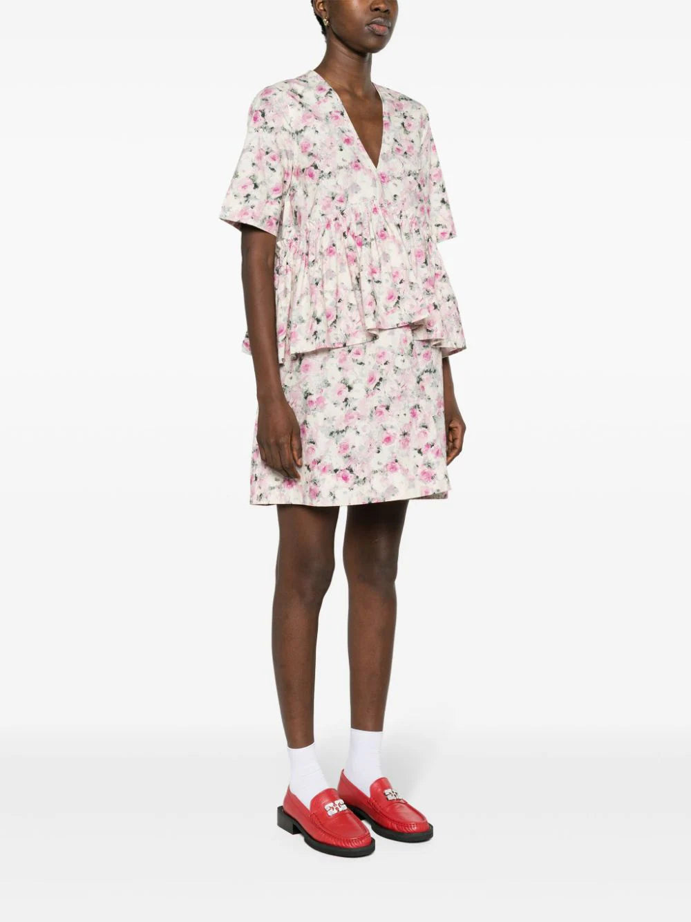 GANNI Floral-print Dress