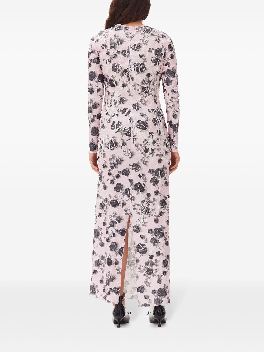 GANNI Floral Printed Dress