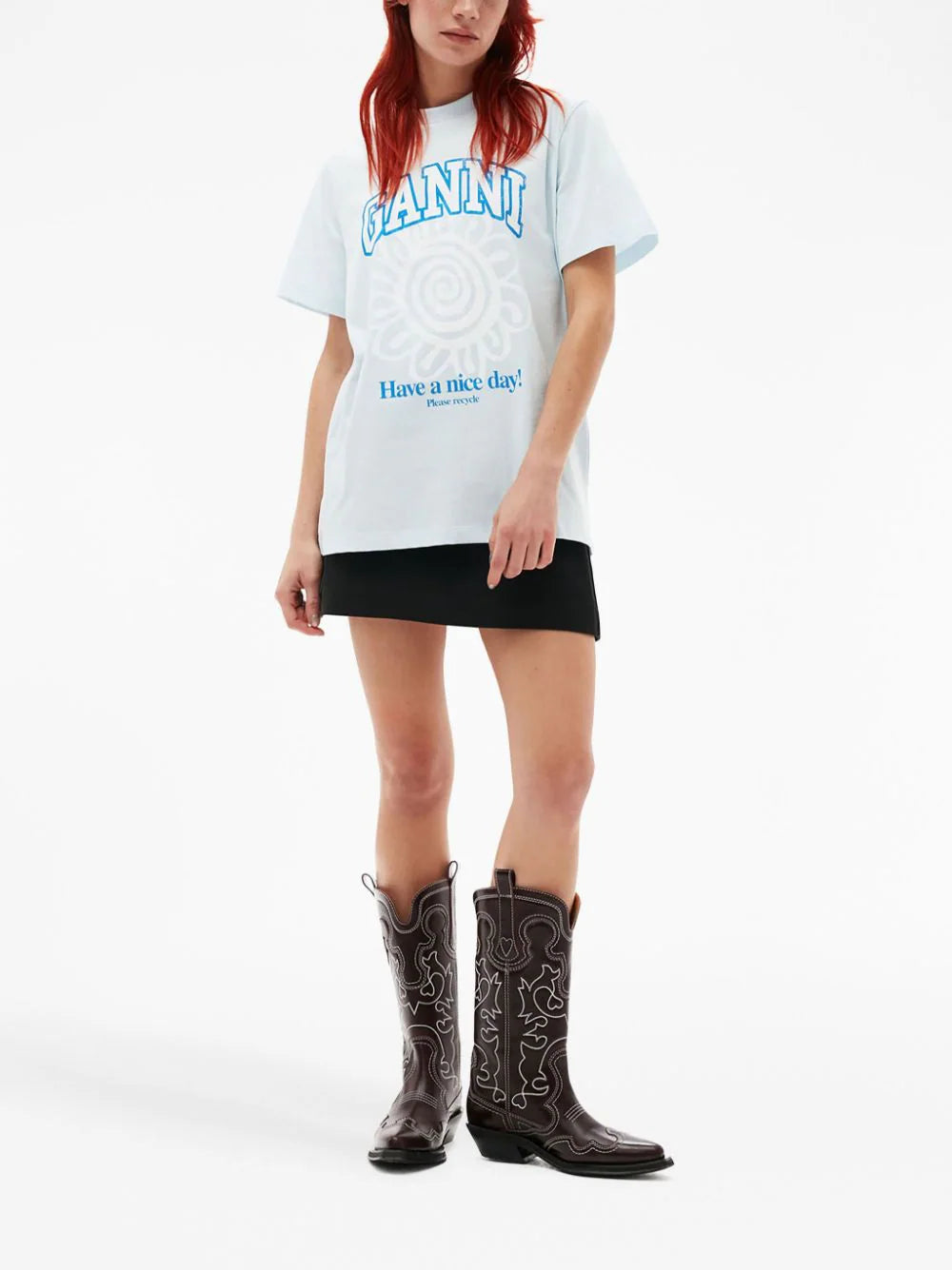 GANNI Flower T-shirt