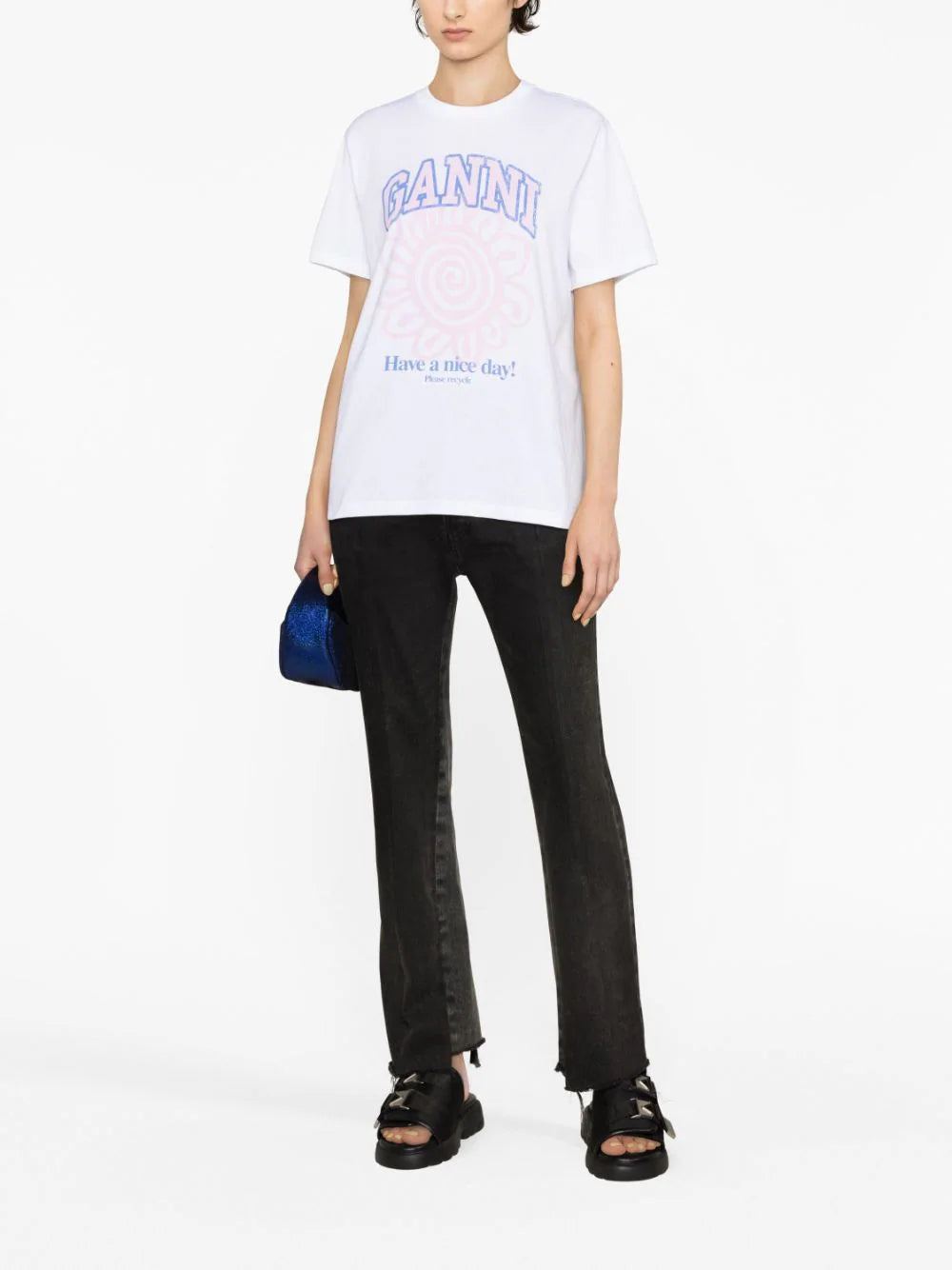 GANNI Flower T-shirt