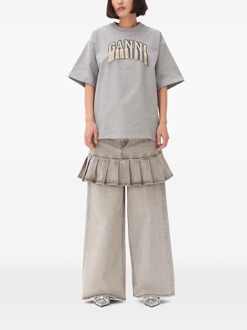 GANNI Fringe T-shirt