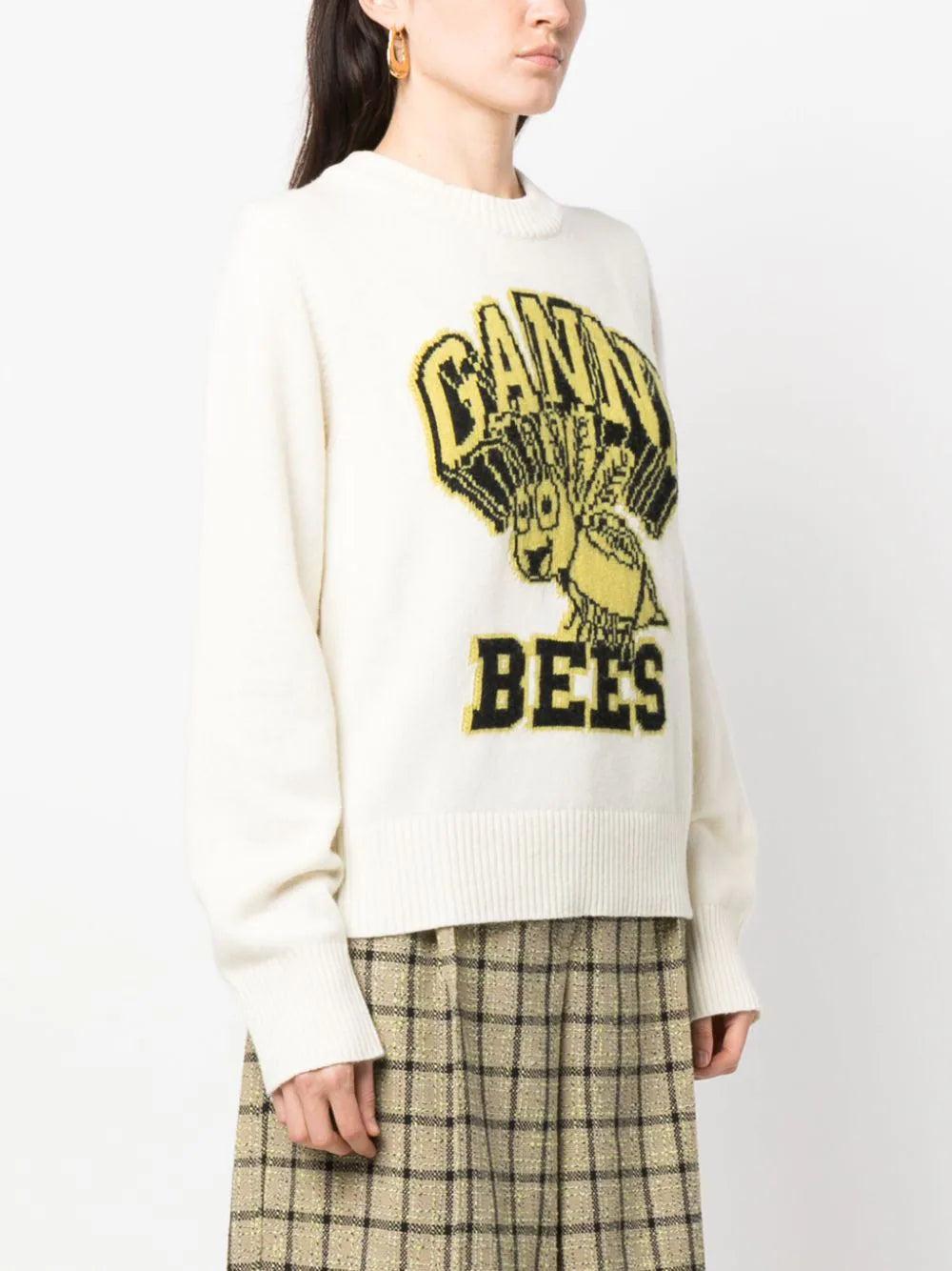 GANNI Graphic Bees Pullover