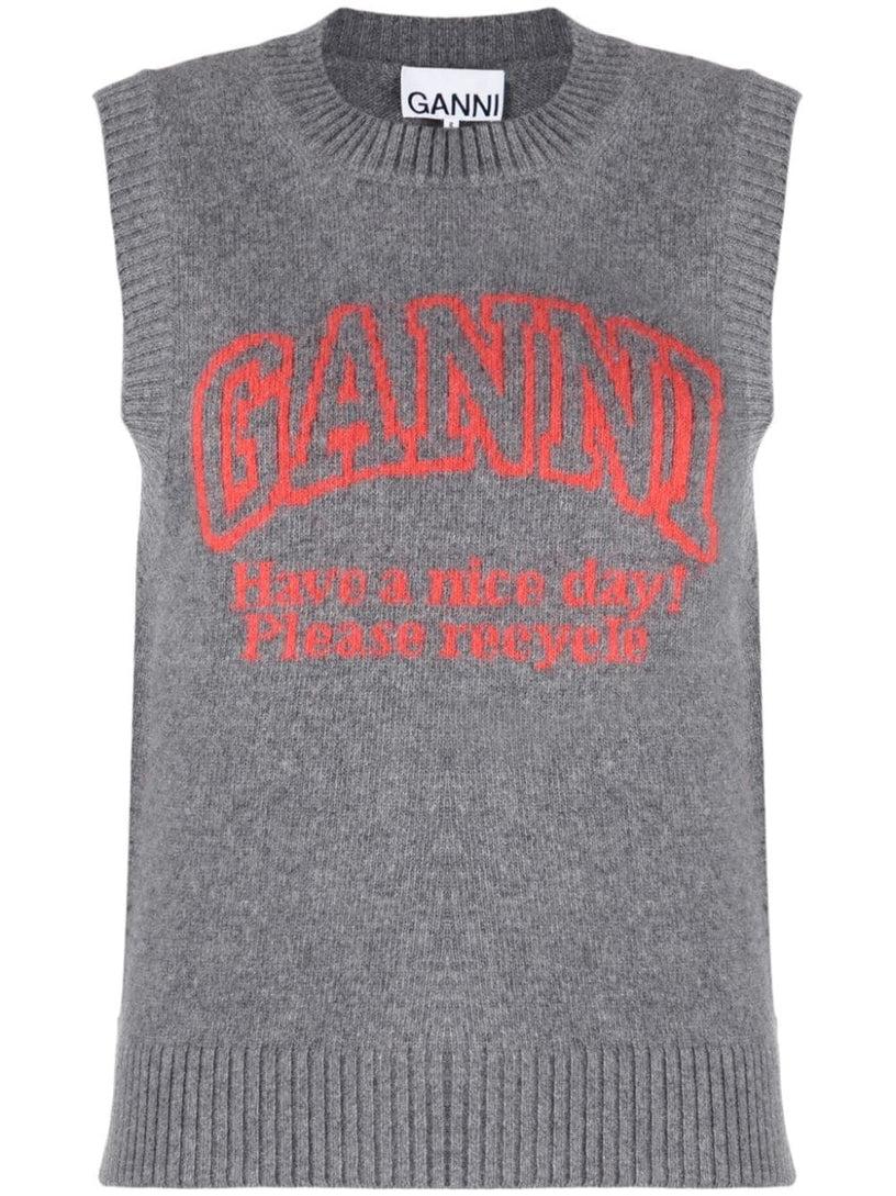 GANNI Graphic vest