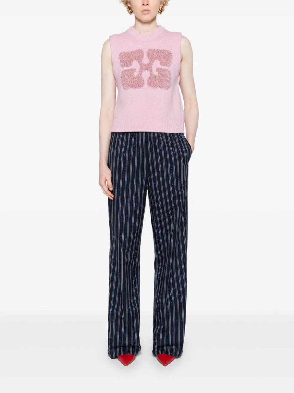 GANNI Graphic Wool Mix Vest
