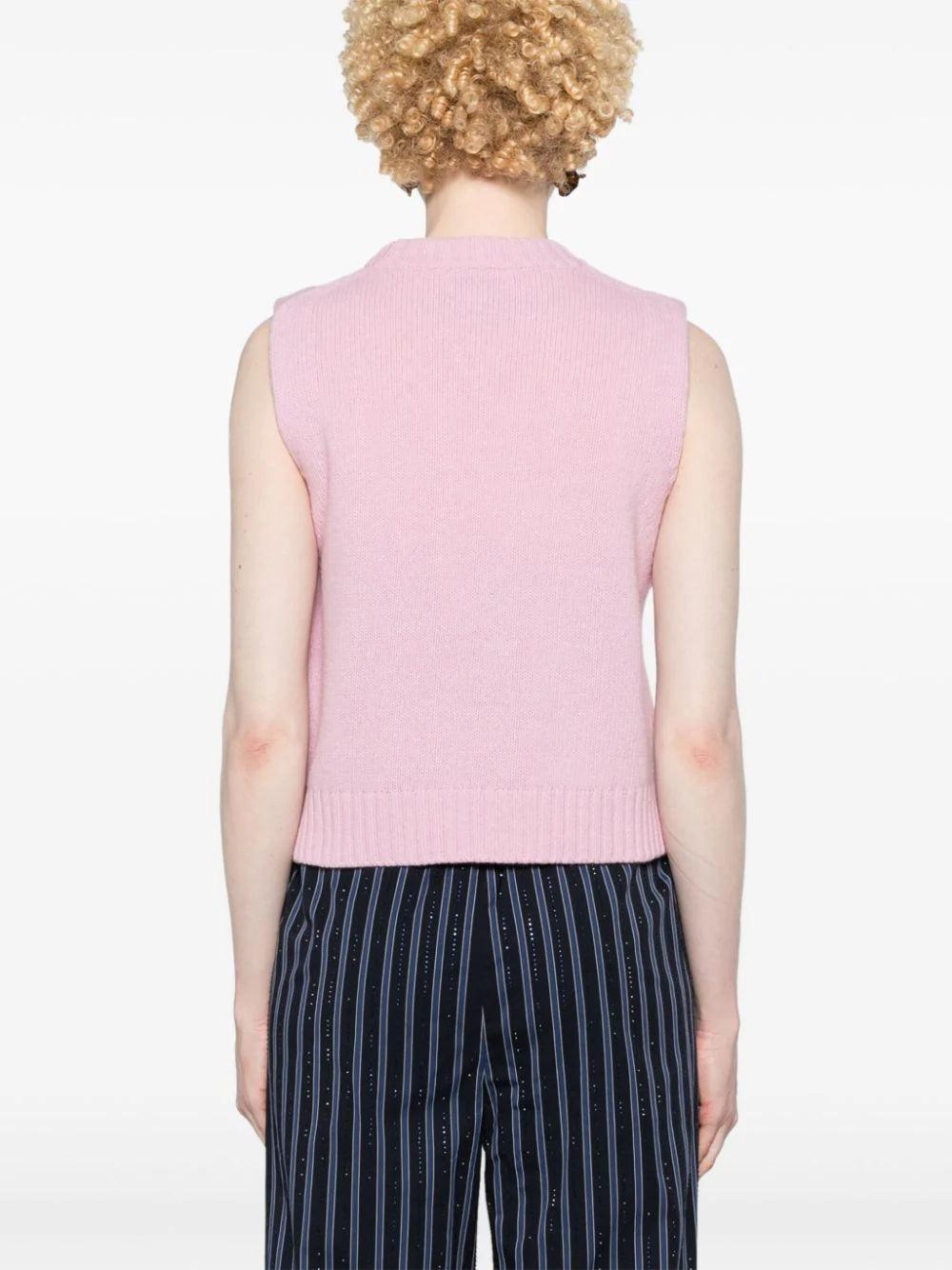 GANNI Graphic Wool Mix Vest