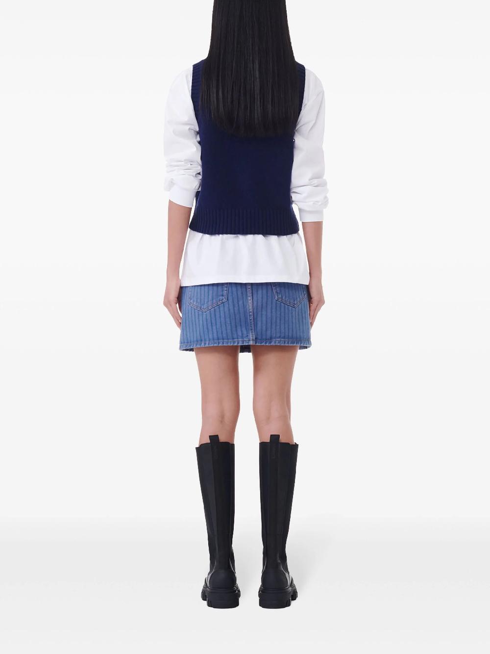 GANNI Heart-intarsia Tank Top