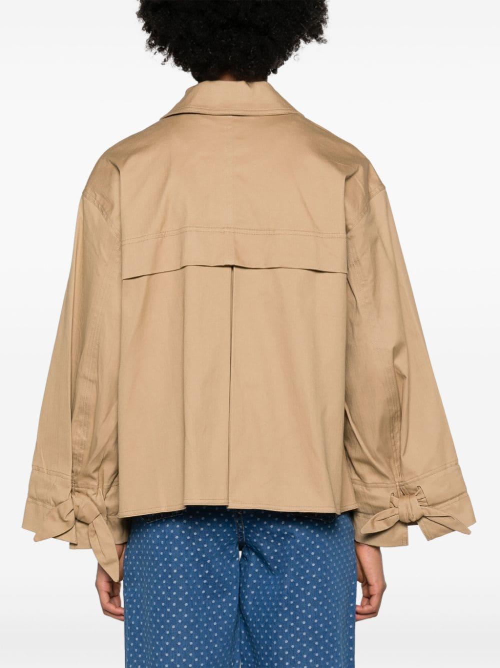 GANNI Herringbone Canvas Jacket