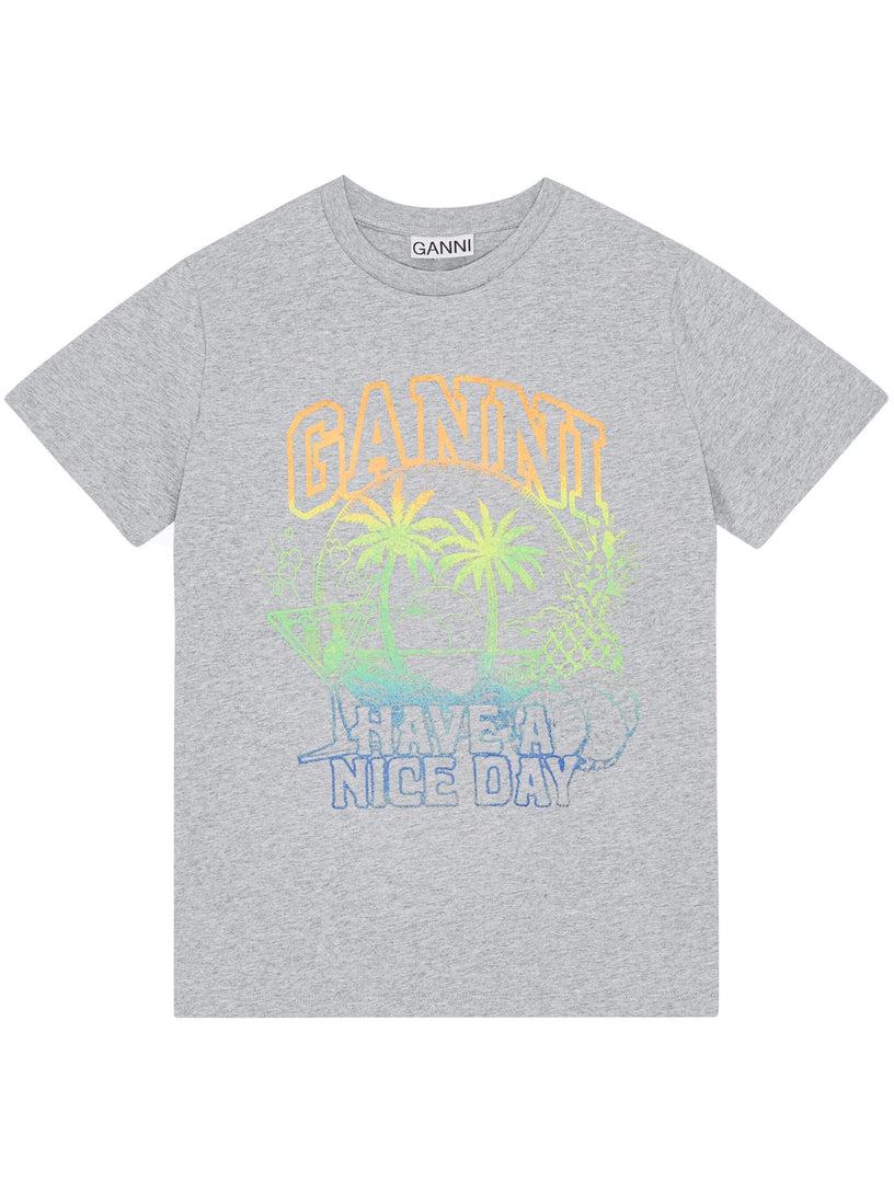 GANNI Holiday relaxed t-shirt