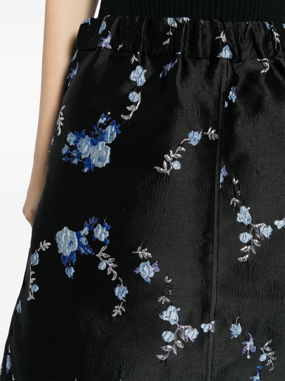 GANNI Jacquard Midi Skirt