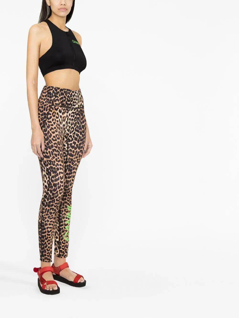 GANNI Leopard Leggings