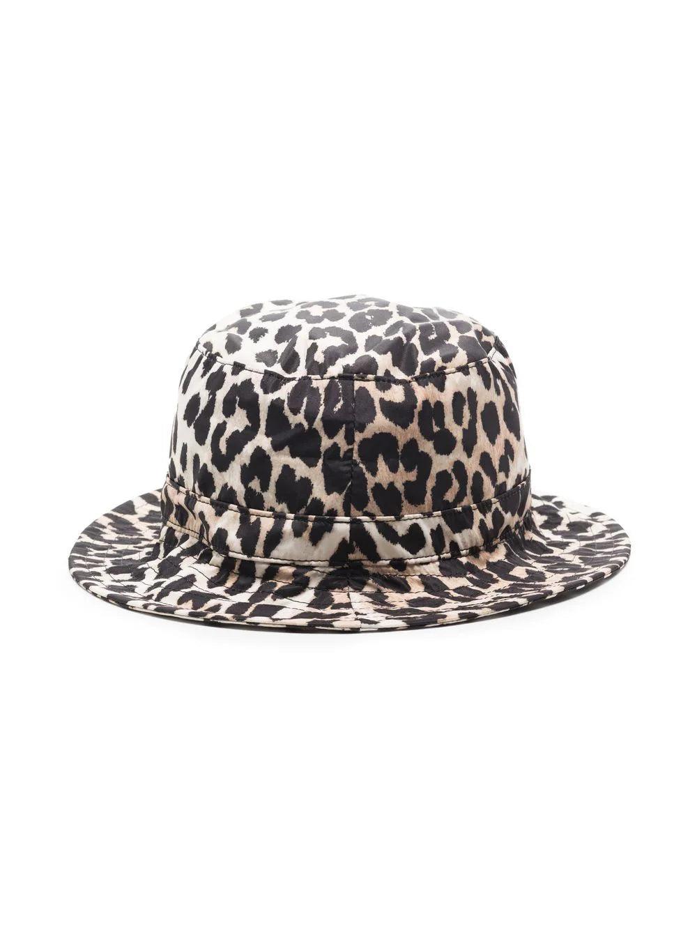 GANNI Leopard-print Bucket Hat