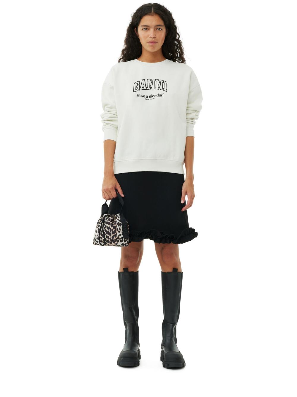 GANNI Leopard Tech Pouch Bag