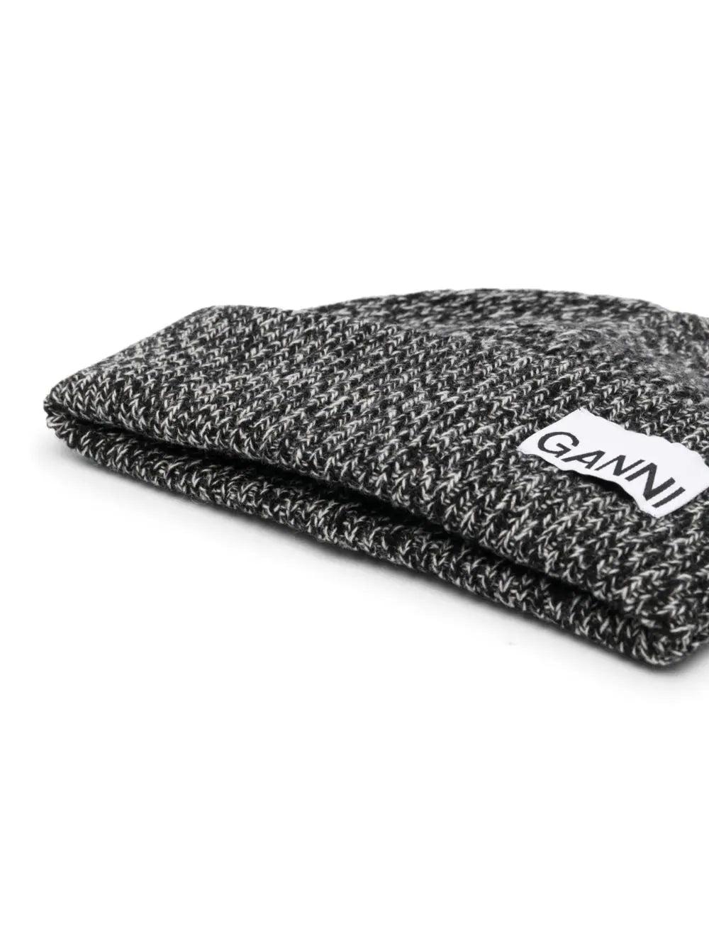 GANNI Logo Beanie